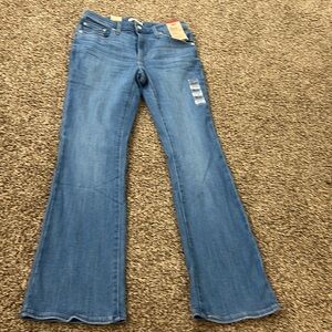 High rise bootcut jeans